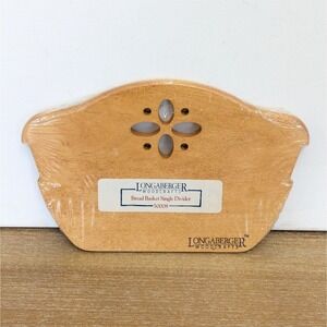 Longaberger Woodcrafts Bread Bakery Basket Single Wooden Divider  #50008 SEALED!